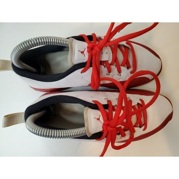 NIKE AIR JORDAN TRAINER PRIME “FLU GAME” BRED WHITE RED (881462-120) SZ US 4.5Y - Picture 11 of 12